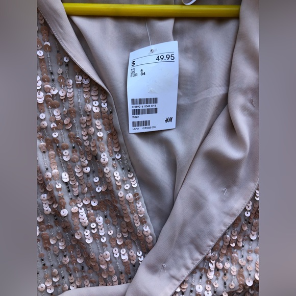 H&M Pink Sequins Cardigan - NWT - Picture 9 of 11
